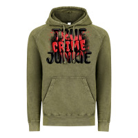 Vintage Olive true crime junkie Vintage Hoodie - MaliasSmallBusiness