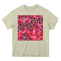 Mossy valentines day roses leopard seamless pattern Heavy Core Tee - JahusDesignShop