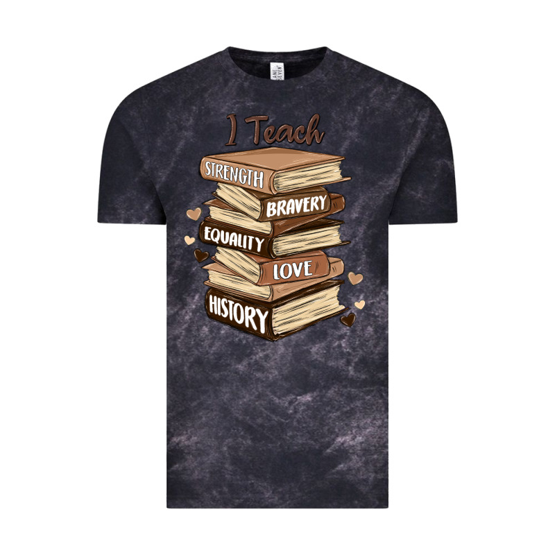 I Teach Strength Bravery Equality Love History Vintage Tee by MaliasSmallBusiness | Teevron