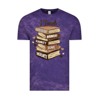 Cloud Purple i teach strength bravery equality love history Vintage Tee - MaliasSmallBusiness
