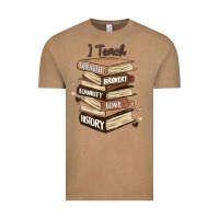 Vintage Coffee i teach strength bravery equality love history Vintage Tee - MaliasSmallBusiness