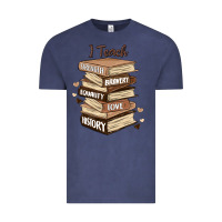 Vintage Denim i teach strength bravery equality love history Vintage Tee - MaliasSmallBusiness