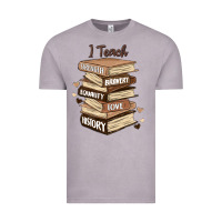 Vintage Zinc i teach strength bravery equality love history Vintage Tee - MaliasSmallBusiness