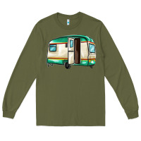 Army Green caravan Long Sleeve Tee - MaliasSmallBusiness