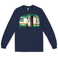 Navy caravan Long Sleeve Tee - MaliasSmallBusiness