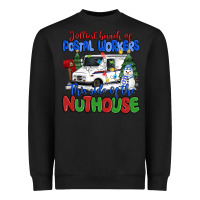 Black jolliest bunch of postal workers this side of the Heavyweight Sweatshirt - MaliasSmallBusiness