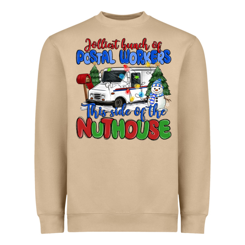 Jolliest Bunch Of Postal Workers This Side Of The Heavyweight Sweatshirt by MaliasSmallBusiness | Teevron