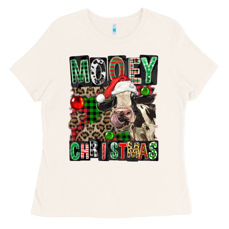 Mooey Christmas Ladies Tee by FaDigitalArtStudio | Teevron