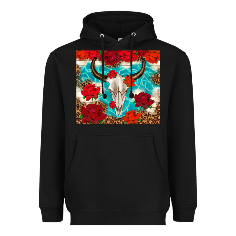 Bull Skull Rose Heavyweight Hoodie by TumblerDesignByShophia | Teevron
