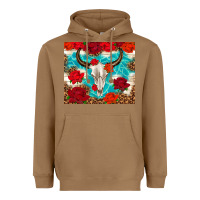 Toasted Coconut bull skull rose Heavyweight Hoodie - TumblerDesignByShophia