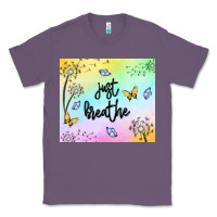 Lavender just breathe Classic Tee - MaliasSmallBusiness