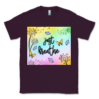 Plum just breathe Classic Tee - MaliasSmallBusiness
