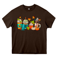 Chocolate Brown fall coffee cups Heavy Core Tee - AdoDesignShop