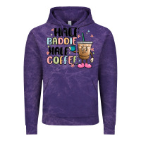 Cloud Purple half baddie half coffee Vintage Hoodie - MaliasSmallBusiness