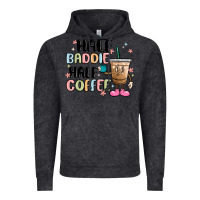 Vintage Black half baddie half coffee Vintage Hoodie - MaliasSmallBusiness