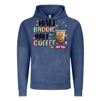 Vintage Denim half baddie half coffee Vintage Hoodie - MaliasSmallBusiness