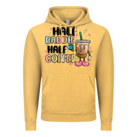 Vintage Mustard half baddie half coffee Vintage Hoodie - MaliasSmallBusiness