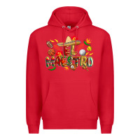 Red cinco de mayo el maestro Premium Hoodie - CowGirlArtShop