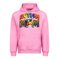 Fuchsia Pink Autism mom Urban Hoodie - FaDigitalArtStudio