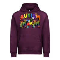 Mauve Wine Autism mom Urban Hoodie - FaDigitalArtStudio