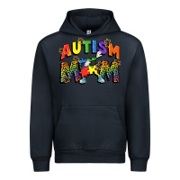 Navy Autism mom Urban Hoodie - FaDigitalArtStudio