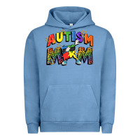 Pigment Pebble Blue Autism mom Urban Hoodie - FaDigitalArtStudio