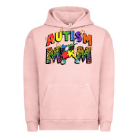 Pigment Salmon Autism mom Urban Hoodie - FaDigitalArtStudio