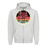 Dove Grey 15th Birthday gift Vintage 2004 Zipper Hoodie - Bettercallsaul