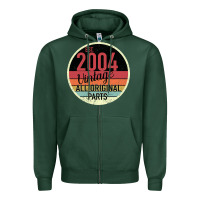 Sports Green 15th Birthday gift Vintage 2004 Zipper Hoodie - Bettercallsaul