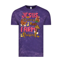 Cloud Purple jesus praising and farm raising Vintage Tee - MaliasSmallBusiness