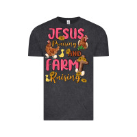Vintage Black jesus praising and farm raising Vintage Tee - MaliasSmallBusiness
