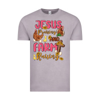 Vintage Zinc jesus praising and farm raising Vintage Tee - MaliasSmallBusiness