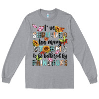 Heather Grey ive survived too many storms to bebothered by rain Long Sleeve Tee - MaliasSmallBusiness