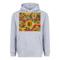 Heather Grey mexican sunflowers Heavyweight Hoodie - TumblerDesignByShophia