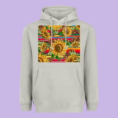 Mexican Sunflowers Heavyweight Hoodie Designed By Tumblerdesignbyshophia