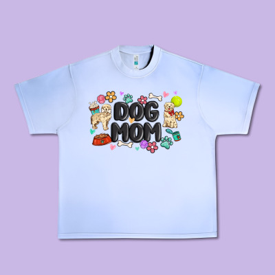 Dog Mom Urban Heavy Tee Designed By Maliassmallbusiness