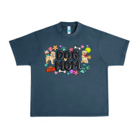 Midnight Navy dog mom Urban Heavy Tee - MaliasSmallBusiness