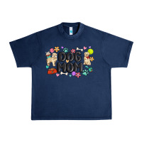 Navy dog mom Urban Heavy Tee - MaliasSmallBusiness