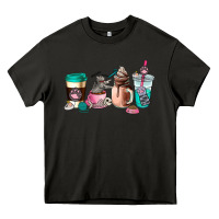 Asphalt cat  coffee cup Heavy Core Tee - AdoDesignShop