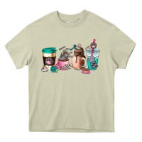 Mossy cat  coffee cup Heavy Core Tee - AdoDesignShop