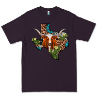 Plum longhorn texas map Premium Tee - AdoDesignShop