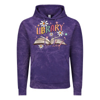 Cloud Purple library kid Vintage Hoodie - MaliasSmallBusiness