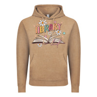 Vintage Coffee library kid Vintage Hoodie - MaliasSmallBusiness
