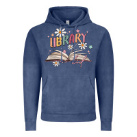 Vintage Denim library kid Vintage Hoodie - MaliasSmallBusiness