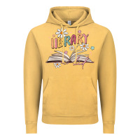 Vintage Mustard library kid Vintage Hoodie - MaliasSmallBusiness