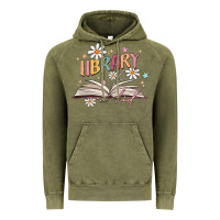Vintage Olive library kid Vintage Hoodie - MaliasSmallBusiness
