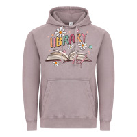 Vintage Zinc library kid Vintage Hoodie - MaliasSmallBusiness
