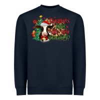 Navy cowbells ring are you listening Heavyweight Sweatshirt - MaliasSmallBusiness