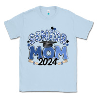 Dusty Blue senior mom 2024 Classic Tee - MaliasSmallBusiness