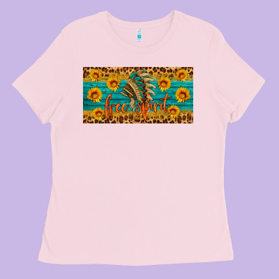 Free Spirit License Plate Ladies Tee Designed By Hra Design Shop